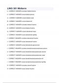 LING 301 Midterm with complete solution &sol; Latest updated &period;