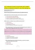 ACLS VERSION B EXAM 50 QUESTIONS AND CORRECT DETAILED ANSWERS COPMLETE SOLUTION GRADED A+