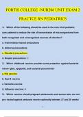 nur206 unit exam 2 Practce rn pediatrics updated 2024&sol;2025