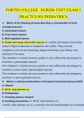 nur206 unit exam 3 rn pediatrics updated 2024&sol;2025