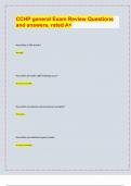 CCHP general Exam Review Questions  and answers&comma; rated A&plus;&vert; latest update 2024&sol;25&vert;