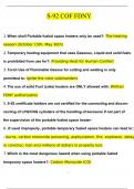 FDNY S-92 COF  Questions and Answers &lpar;2024 &sol; 2025&rpar; &lpar;Verified Answers&rpar;