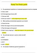 Ramp Test Study Guide Questions and Answers (2024 / 2025) (Verified Answers)