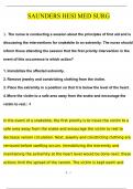 SAUNDERS HESI MED SURG ACTUAL EXAM Questions and Answers &lpar;2024 &sol; 2025&rpar; &lpar;Verified Answers&rpar;