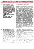 ATI MED SURG EXAM 1 Q&A WITH RATIONALES&vert;100&percnt; ACCURATE&vert;LATEST GUIDE&period;