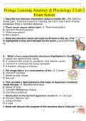 Portage Learning Anatomy & Physiology 2 Lab 2 Exam  Questions With Complete Solutions 2024