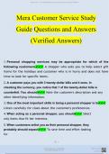 Stuvia-2227135-mera-customer-service-study-guide-100.-questions-with-correct-answers-100 updated 2024/2025