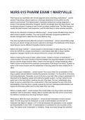 NURS 615 PHARM EXAM 1 MARYVILLE with complete solution 