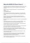 Maryville NURS 615 Pharm Exam 2 with complete solution 