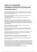 NURS 615&colon; ADVANCED PHARMACOTHERAPEUTICS Maryville university exam 4