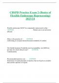 CBSPD Practice Exam 2 (Basics of Flexible Endoscope Reprocessing) 2023/24