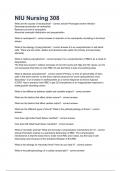 NIU Nursing 308 with complete solution 