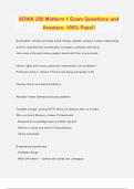 SOWK 250 Midterm 1 Exam Questions and Answers- 100&percnt; Pass&excl;&excl;
