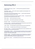 Swimming &lpar;PE&rpar; 4 Questions and Answers 2024
