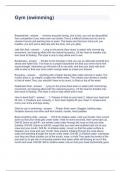 Gym &lpar;swimming&rpar; Questions and Answers Latest Updated