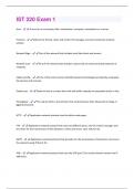IST 220 Exam 1 (Questions + Answers) Rated A+