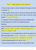 Teas math practice tests practice 7 Questions & Answers 2024 &lpar; A&plus; GRADED 100&percnt; VERIFIED&rpar;