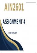 Ain2601 Assignment 4 2024
