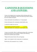 CAPSTONE B QUESTIONS AND ANSWERS 