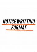 English notice Writting format