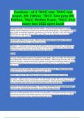Combine - of 4 TNCC test. TNCC test prepA, 8th Edition, TNCC Test prep 8th Edition, TNCC Written Exam, TNCC final exam test 2022 open book