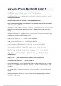 Maryville Pharm NURS 615 Exam 1