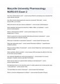 Maryville University Pharmacology NURS-615 Exam 2
