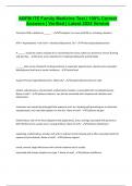 ABFM ITE Family Medicine Test &vert; 100&percnt; Correct Answers &vert; Verified &vert; Latest 2024 Version