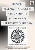HRPYC81 Project 1 Assignment 2 2024 Literature Review 