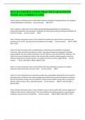 HCS-D CERTIFICATION PRACTICE QUESTIONS WITH ALL CORRECT ANS&excl;