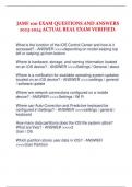 JAMF 100 EXAM QUESTIONS AND ANSWERS 2023-2024 ACTUAL REAL EXAM VERIFIED.