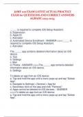 JAMF 100 EXAM LATEST ACTUAL PRACTICE  EXAM 60 QUESTIONS AND CORRECT ANSWERS  AGRADE 2023-2024.