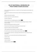 RN ATI MATERNAL NEWBORN OB PROCTORED EXAM 2023&sol;2024