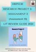 HRPYC81 Project 3 Assignment 10 2024 Literature Review 
