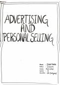 Advertising and personal selling assignment b.com program delhi university 3rd  year 