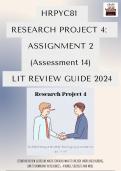 HRPYC81 Project 4 Assignment 14 2024 Literature Review 