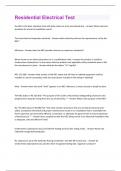 Residential Electrical Test Questions And Answers Rated A&plus;