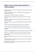Barber exam study guide Questiona 100&percnt; Solved&excl;&excl;