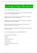 AABB Standards Review &vert; 100&percnt; Correct Answers &vert; Verified &vert; Latest 2024 Version