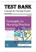 Test bank for Concepts for Nursing Practice 3rd Edition by Jean Foret Giddens