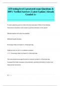 ATI testing level 2 proctored exam Questions &  100&percnt; Verified Answers &vert; Latest Update &vert; Already  Graded A&plus;