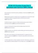 AFSB 152 Practice Exam Part A Questions and Answers 100&percnt; Solved 