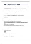 BPOC exam 3 study guide Questions And Answers Rated A+