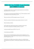THEO 104 Key PASSED Exam Questions  and CORRECT Answers