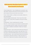 FDNY Sprinkler Standpipe System S-12&sol;S-13 Exam Questions and Answers