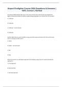 Airport Firefighter Course 2024 Questions & Answers &vert; 100&percnt; Correct &vert; VerifiedAirport Firefighter Course 2024 Questions & Answers &vert; 100&percnt; Correct &vert; Verified