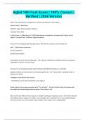 AgEd 140 Final Exam &vert; 100&percnt; Correct &vert; Verified &vert; 2024 Version