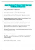 Alpha Omicron Pi Exam &vert; 100&percnt; Correct &vert; Verified &vert; 2024 Version