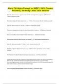 Alpha Phi Alpha Pretest for IMDP &vert; 100&percnt; Correct Answers &vert; Verified &vert; Latest 2024 Version