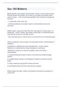 Soc 185 Midterm Chamberlain School Of Nursing - Question and answers rated A&plus; 